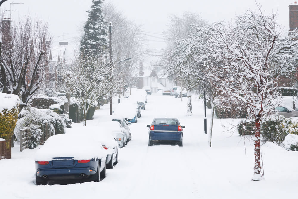 hazards of driving a car in Winter