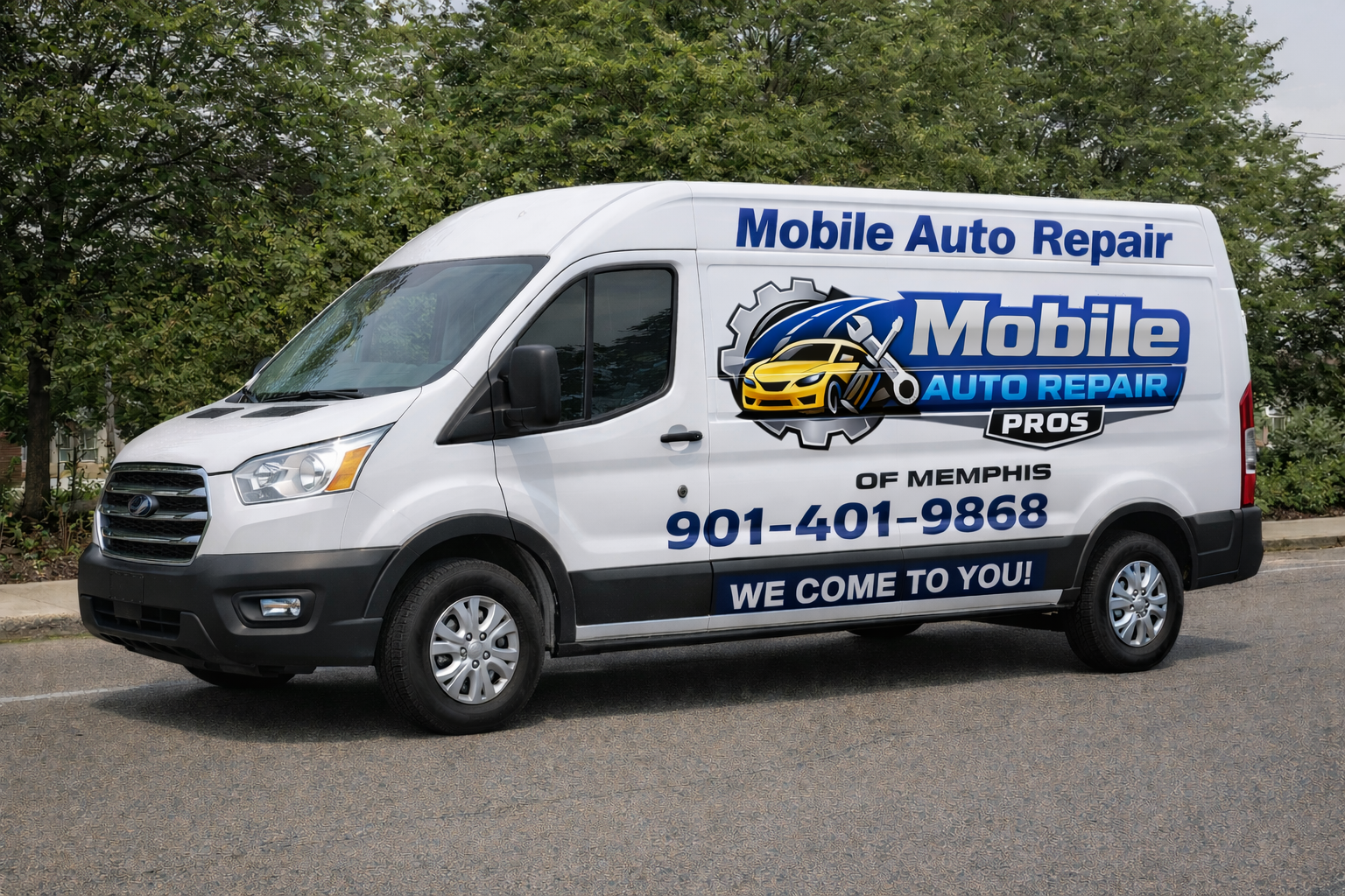 Mobile Auto Repair Pros of Memphis - white work van