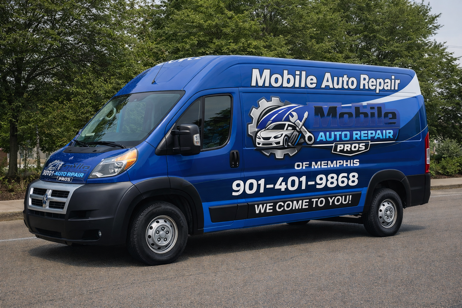 Mobile Auto Repair Pros of Memphis - work van
